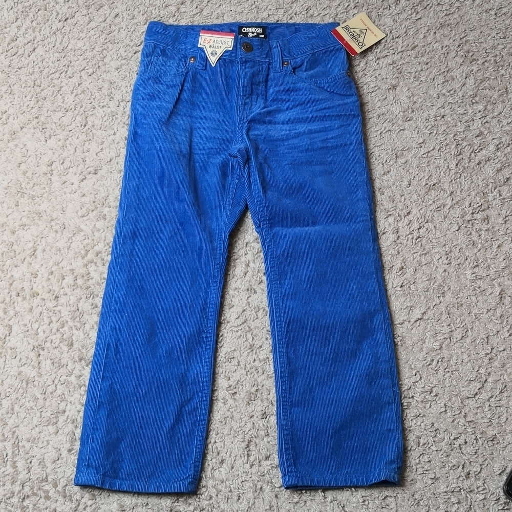 New Oshkosh kids pants adjust waist  casual Jean 4 pocket sz 5